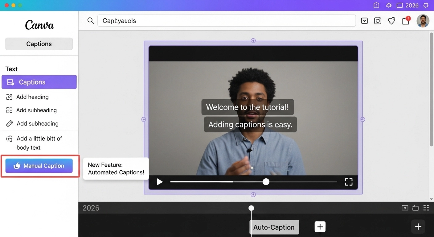 How to Add Captions in Canva (2026)