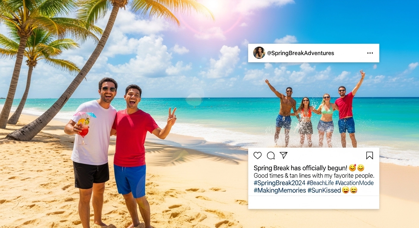 Spring Break Insta Captions (Cute, Funny, Flirty & Aesthetic)