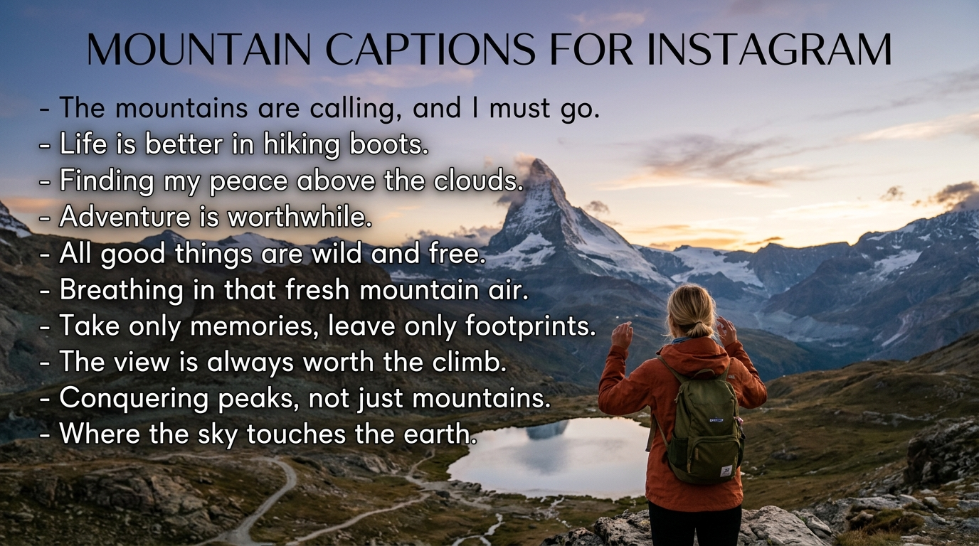 mountain captions for instagram